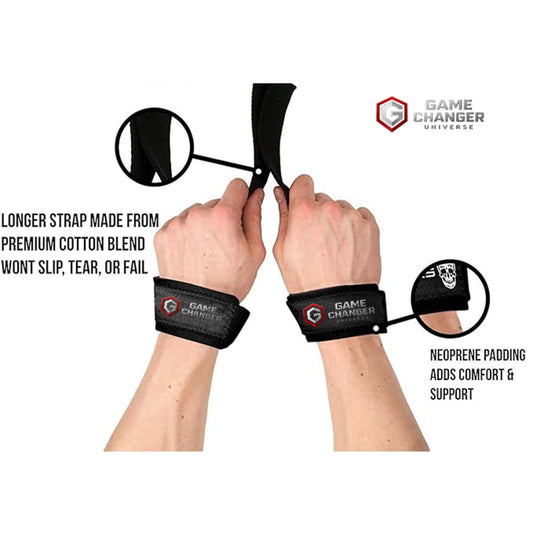 Game Changer Universe Lifting Wrist Straps – Heavy Duty Grip Support for Weightlifting & Deadlifts